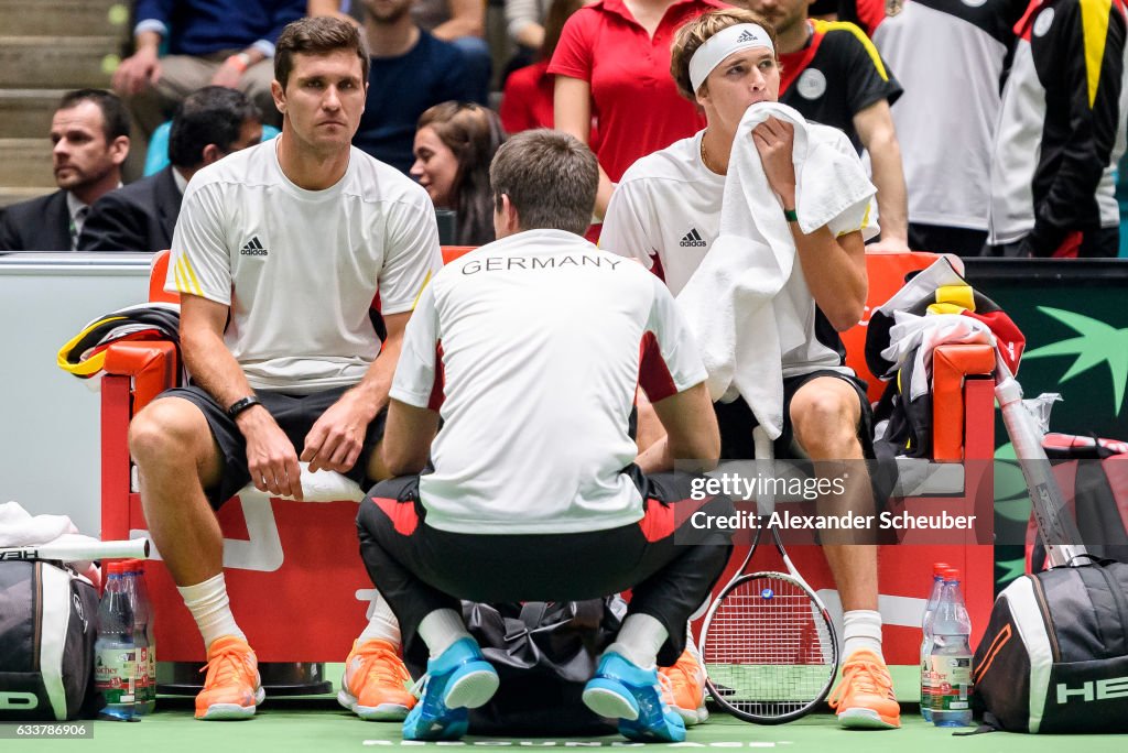 Germany v Belgium: Davis Cup World Group First Round Day 2