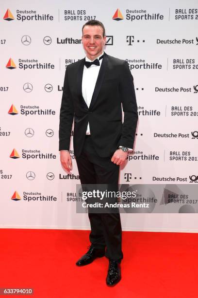 Swimmer Paul Biedermann attends the German Sports Gala 'Ball des Sports 2017' on February 4, 2017 in Wiesbaden, Germany.