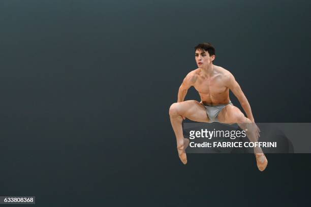 Winner of the scholarships number one Michele Esposito of Italy performs during the final of the 45th International Ballet Competition "Prix de...