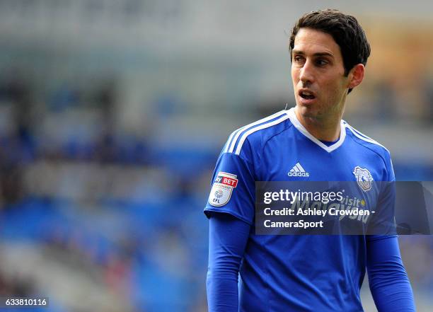 Cardiff City's Peter Whittingham in action during the Sky Bet Championship match between Cardiff City and Norwich City at Cardiff City Stadium on...