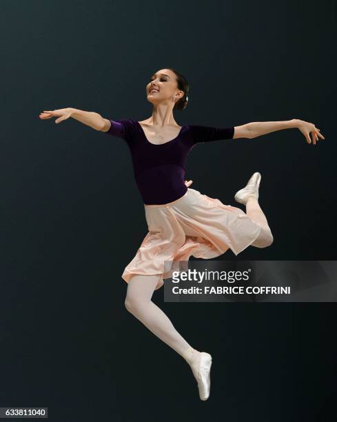 Winner of the scholarships number five, Lauren Hunter of the US, performs during the final of the 45th International Ballet Competition "Prix de...