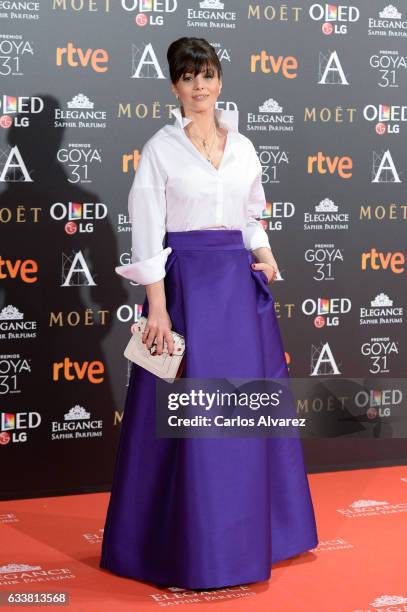 Ana Alvarez attends Goya Cinema Awards 2017 at Madrid Marriott Auditorium on February 4, 2017 in Madrid, Spain.