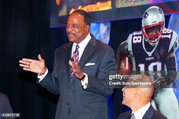 James Brown during the Bart Starr Award Super Bowl Breakfast on February 04 at the Marriott Marquis in Houston, Texas.