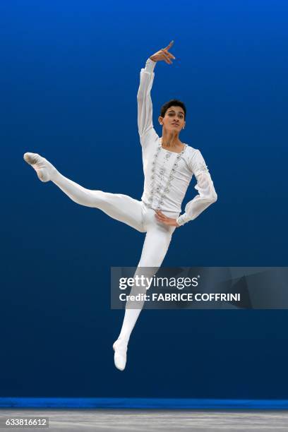 Winner of the Artistic prize Brazil's Denilson Almeida performs during the final of the 45th International Ballet Competition "Prix de Lausanne" on...