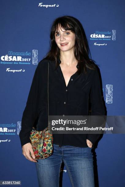 Actress Judith Chemla attends Nominee Luncheon Cesar 2017 at Le Fouquet's on February 4, 2017 in Paris, France.