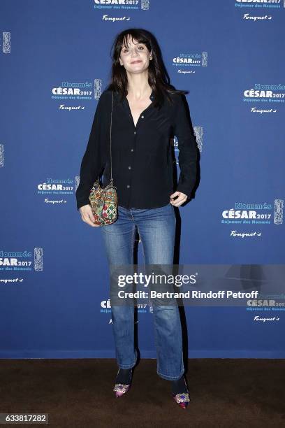 Actress Judith Chemla attends Nominee Luncheon Cesar 2017 at Le Fouquet's on February 4, 2017 in Paris, France.