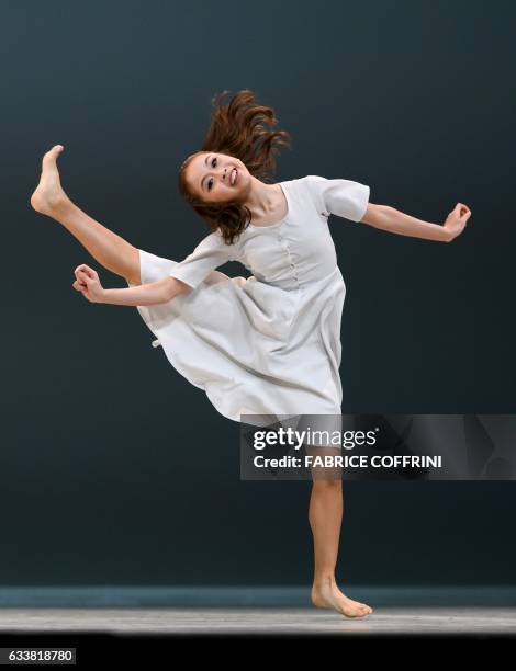 Japan's Yuika Fujimoto performs during the final of the 45th International Ballet Competition "Prix de Lausanne" on February 4, 2017 in Lausanne. The...