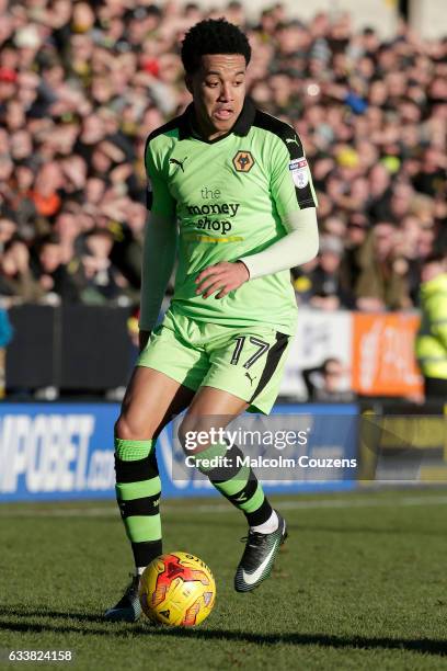 Helder Costa of Wolverhampton Wanderers during the Sky Bet Championship match between Burton Albion and Wolverhampton Wanderers at Pirelli Stadium on...