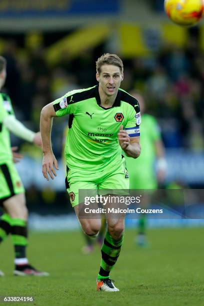 David Edwards of Wolverhampton Wanderers during the Sky Bet Championship match between Burton Albion and Wolverhampton Wanderers at Pirelli Stadium...