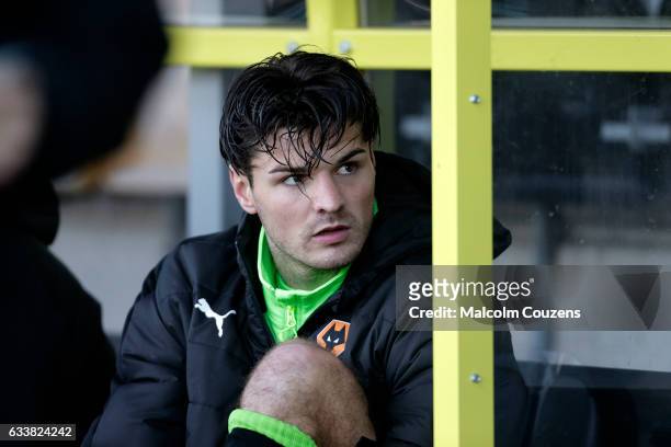 New signing Ben Marshall of Wolverhampton Wanderers looks on during the Sky Bet Championship match between Burton Albion and Wolverhampton Wanderers...