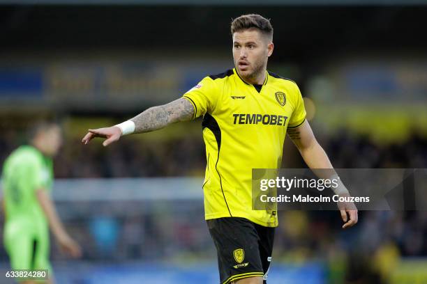 Michael Kightly of Burton Albion during the Sky Bet Championship match between Burton Albion and Wolverhampton Wanderers at Pirelli Stadium on...