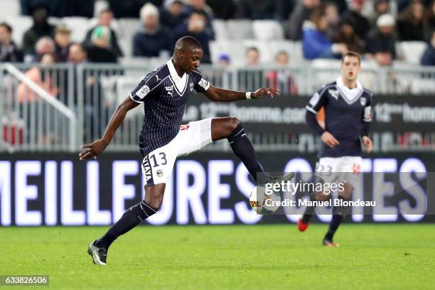 Younousse Sankhare of Bordeaux during the Ligue 1 match between Girondins de Bordeaux and Stade Rennais Rennes at Nouveau Stade de Bordeaux on...