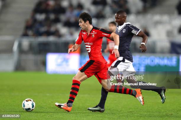 Yoann Gourcuff of Rennes during the Ligue 1 match between Girondins de Bordeaux and Stade Rennais Rennes at Nouveau Stade de Bordeaux on February 4,...