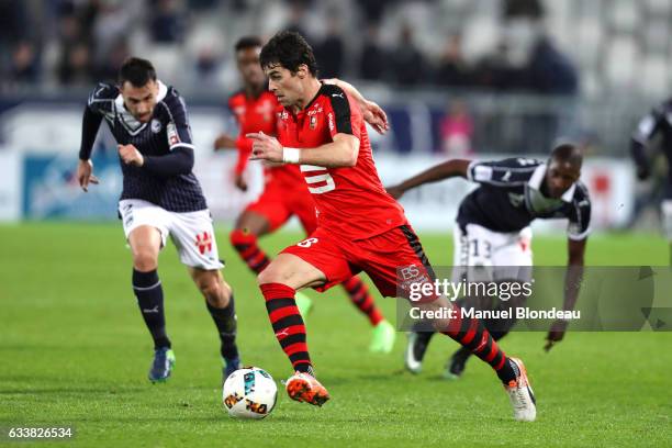 Yoann Gourcuff of Rennes during the Ligue 1 match between Girondins de Bordeaux and Stade Rennais Rennes at Nouveau Stade de Bordeaux on February 4,...