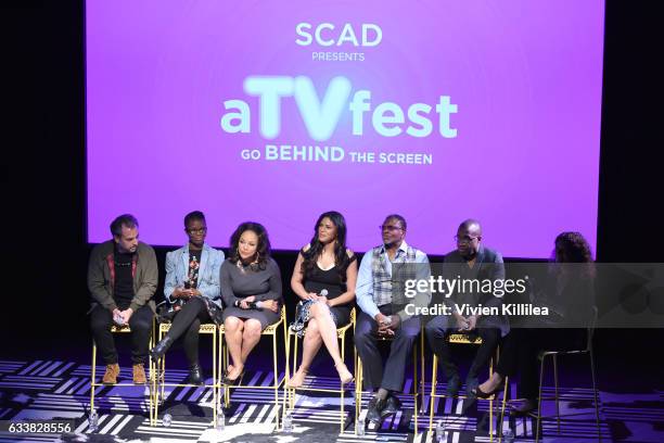 Writer Craig Wright, writer Erica L. Anderson, actress Lynn Whitfield, actress Merle Dandridge, actor Keith David, director Clement Virgo, Variety...