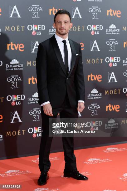 Alejandro Amenabar attends Goya Cinema Awards 2017 at Madrid Marriott Auditorium on February 4, 2017 in Madrid, Spain.