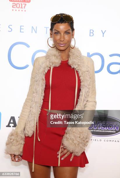 Model Nicole Mitchell Murphy attends the 30th Annual Leigh Steinberg Super Bowl Party on February 4, 2017 in Houston, Texas.