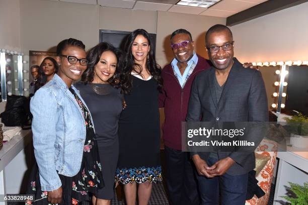 Writer Erica L. Anderson, actors Lynn Whitfield, Merle Dandridge, Keith David, and director Clement Virgo attend Q&A for "Greenleaf" on Day Three of...