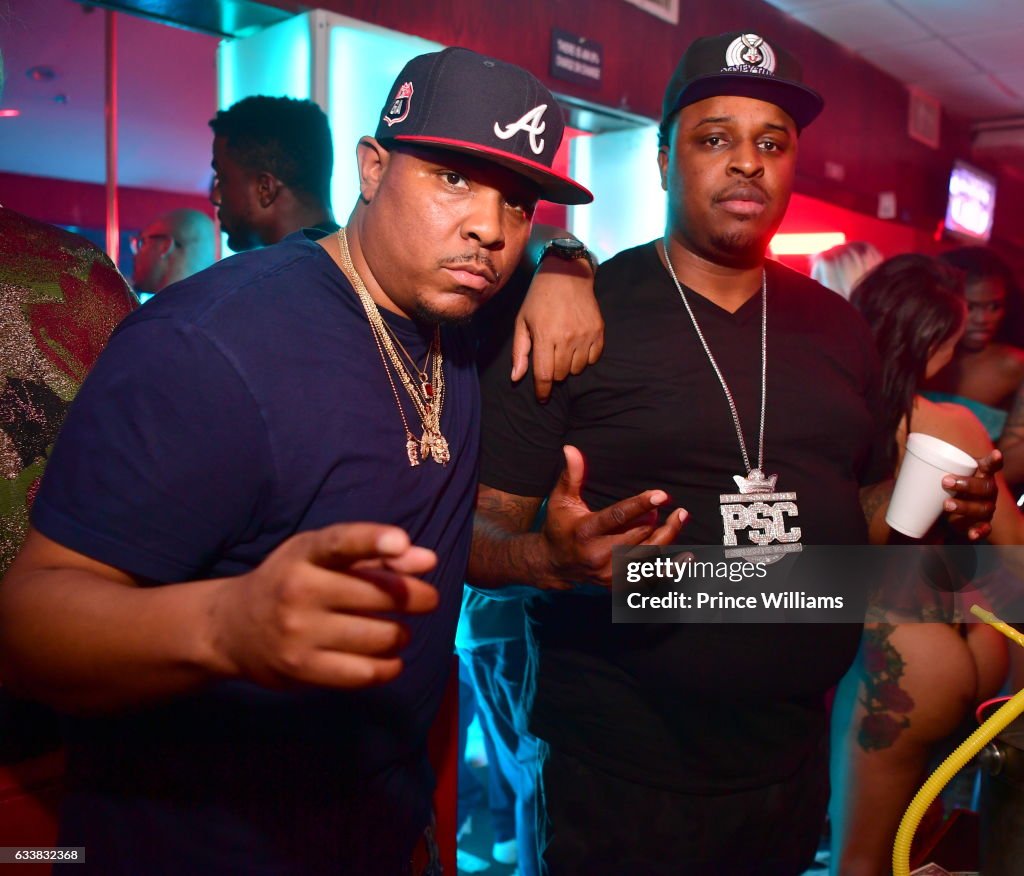 Li 39th The Rapper Rapper Mac Boney and Big Kuntry attend a Super Bowl After Party at ...