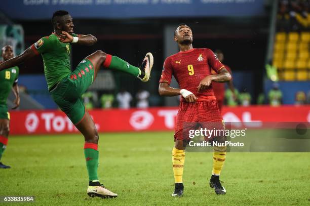 Jordan Pierre Ayew during the 2017 Africa Cup of Nations 3rd place match in Port Gentile, Gabon on 4/2/2017