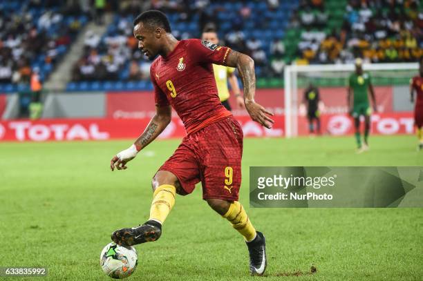 Jordan Pierre Ayew during the 2017 Africa Cup of Nations 3rd place match in Port Gentile, Gabon on 4/2/2017