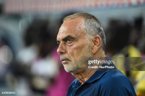 Avram Grant during the 2017 Africa Cup of Nations 3rd place match in Port Gentile, Gabon on 4/2/2017