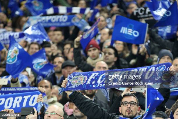 Porto supporters during the FC Porto v Sporting CP - Primeira Liga match at Estadio do Dragao on February 04, 2017 in Porto, Portugal.