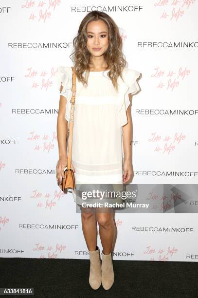 Actress Jamie Chung attended designer Rebecca Minkoffs Spring 2017 See Now, Buy Now Fashion Show at The Grove on February 4, 2017 in Los Angeles,...