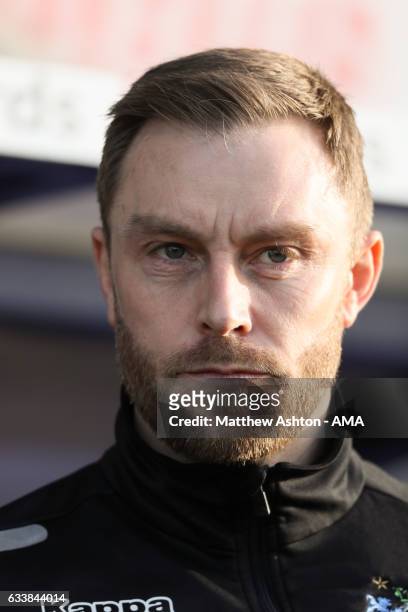Chris Sedgwick the first team coach of Bury during the Sky Bet League One match between Shrewsbury Town and Bury at Greenhous Meadow on February 4,...