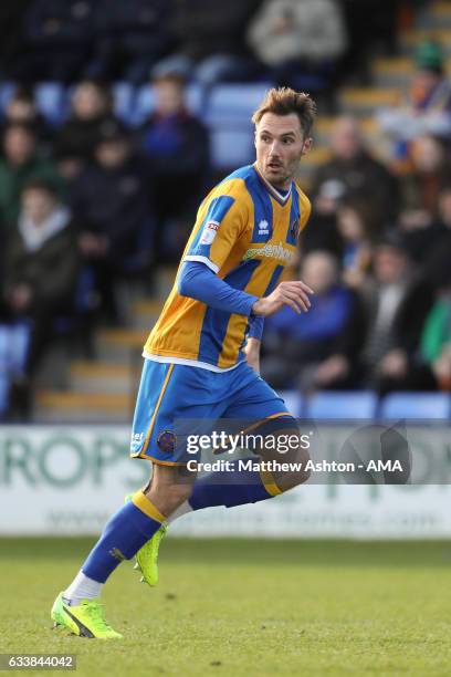 Alex Rodman of Shrewsbury Town during the Sky Bet League One match between Shrewsbury Town and Bury at Greenhous Meadow on February 4, 2017 in...