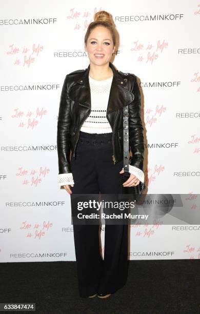 Actress Erika Christensen attended designer Rebecca Minkoffs Spring 2017 See Now, Buy Now Fashion Show at The Grove on February 4, 2017 in Los...