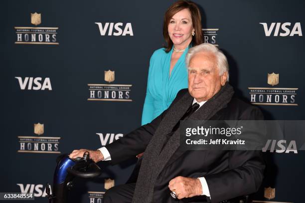 Mary Anne Stephens and NFL coach Don Shula attend 6th Annual NFL Honors at Wortham Theater Center on February 4, 2017 in Houston, Texas.