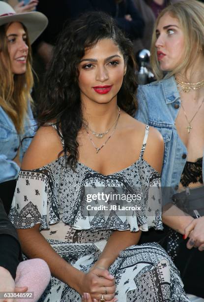 Camila Alves attends designer Rebecca Minkoff's Spring 2017 "See Now, Buy Now" Fashion Show at The Grove on February 4, 2017 in Los Angeles,...