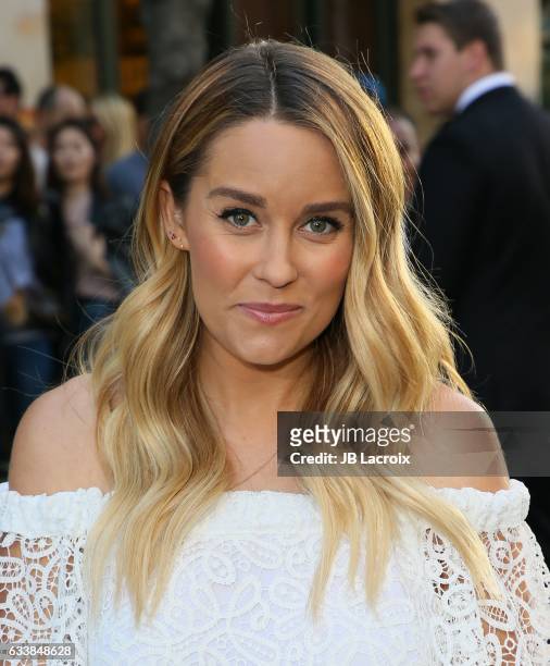 Tv personality Lauren Conrad attended designer Rebecca Minkoff's Spring 2017 "See Now, Buy Now" Fashion Show at The Grove on February 4, 2017 in Los...