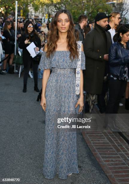 Angela Sarafyan attends designer Rebecca Minkoff's Spring 2017 "See Now, Buy Now" Fashion Show at The Grove on February 4, 2017 in Los Angeles,...