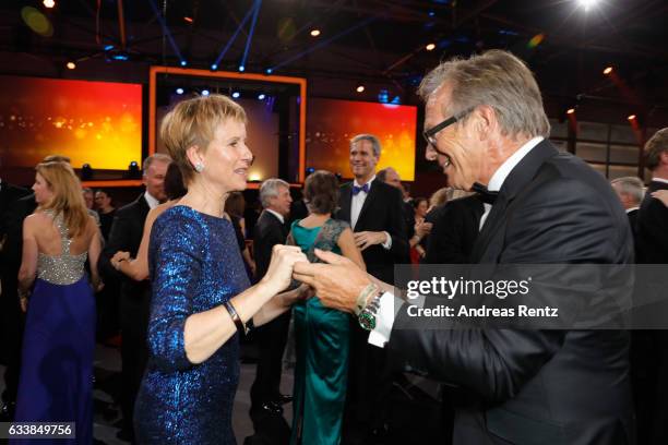 Werner E. Klatten dances with Susanne Klatten during the German Sports Gala 'Ball des Sports 2017' on February 4, 2017 in Wiesbaden, Germany.