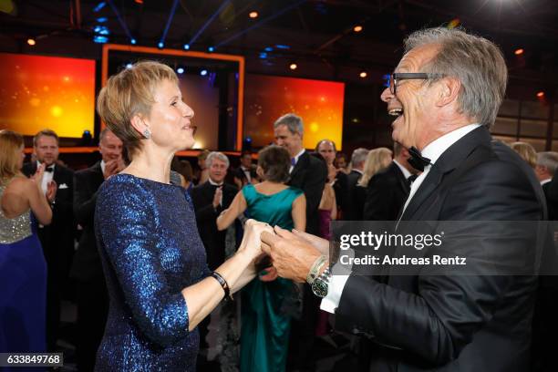 Werner E. Klatten dances with Susanne Klatten during the German Sports Gala 'Ball des Sports 2017' on February 4, 2017 in Wiesbaden, Germany.