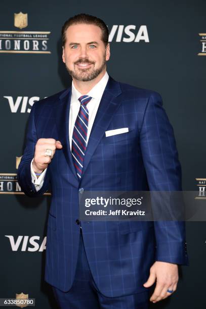 Player Shaun O'Hara attends 6th Annual NFL Honors at Wortham Theater Center on February 4, 2017 in Houston, Texas.