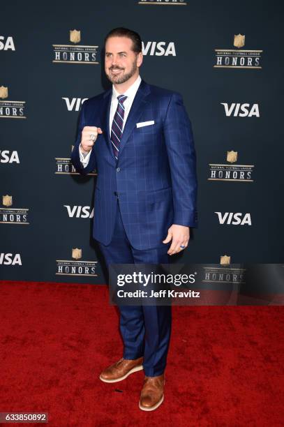 Player Shaun O'Hara attends 6th Annual NFL Honors at Wortham Theater Center on February 4, 2017 in Houston, Texas.