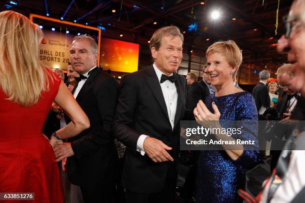 Jan Klatten with his wife Susanne Klatten attend the German Sports Gala 'Ball des Sports 2017' on February 4, 2017 in Wiesbaden, Germany.