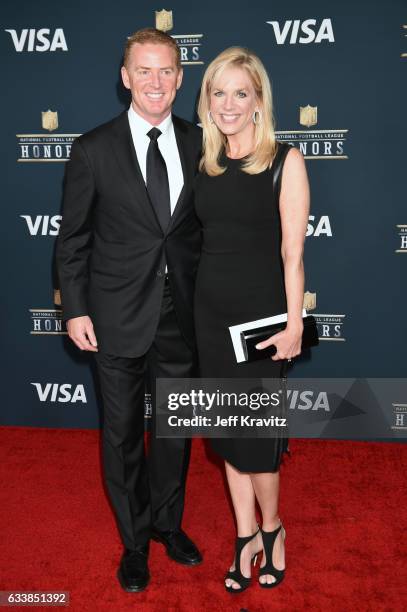 Coach Jason Garrett and Brill Garrett attend 6th Annual NFL Honors at Wortham Theater Center on February 4, 2017 in Houston, Texas.