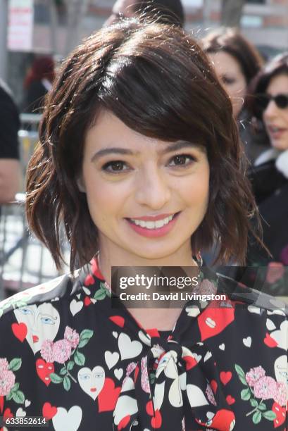 Actress Kate Micucci attends the Premiere of Warner Bros. Pictures' "The LEGO Batman Movie" at the Regency Village Theatre on February 4, 2017 in...