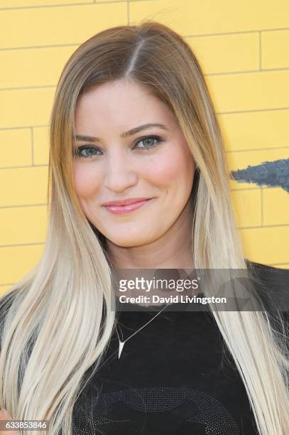 Justine Ezarik attends the Premiere of Warner Bros. Pictures' "The LEGO Batman Movie" at the Regency Village Theatre on February 4, 2017 in Westwood,...
