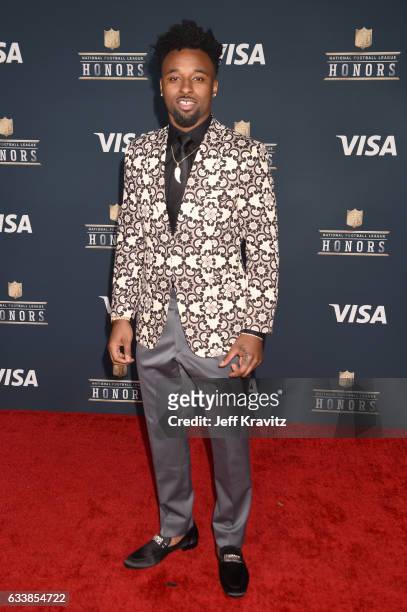 Player Jarvis Landry attends 6th Annual NFL Honors at Wortham Theater Center on February 4, 2017 in Houston, Texas.