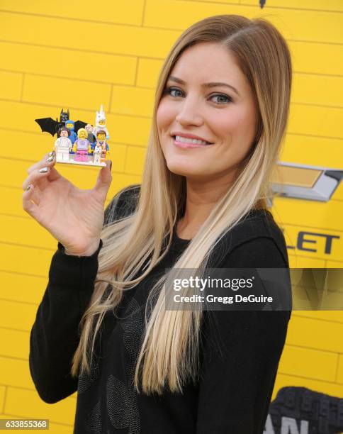 Justine Ezarik arrives at the premiere of Warner Bros. Pictures' "The LEGO Batman Movie" at Regency Village Theatre on February 4, 2017 in Westwood,...