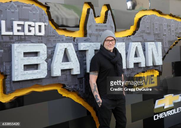 Director Chris McKay arrives at the premiere of Warner Bros. Pictures' "The LEGO Batman Movie" at Regency Village Theatre on February 4, 2017 in...