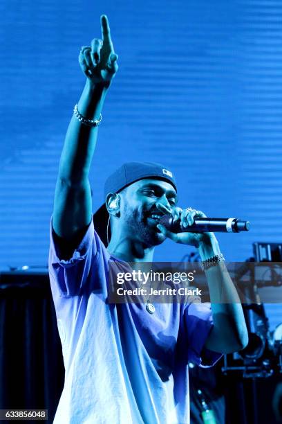 Rapper Big Sean performs at the Rolling Stone Live: Houston presented by Budweiser and Mercedes-Benz on February 4, 2017 in Houston, Texas. Produced...