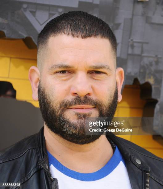 Guillermo Diaz arrives at the premiere of Warner Bros. Pictures' "The LEGO Batman Movie" at Regency Village Theatre on February 4, 2017 in Westwood,...