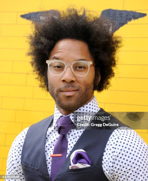 Johnathan Fernandez arrives at the premiere of Warner Bros. Pictures' "The LEGO Batman Movie" at Regency Village Theatre on February 4, 2017 in...