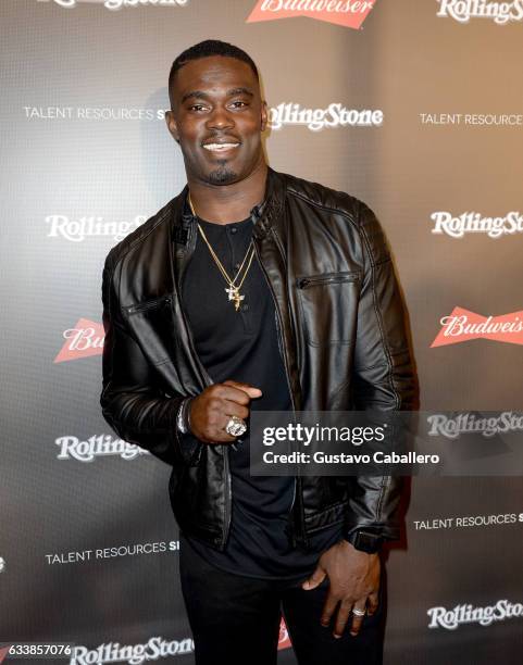 Player James Ihedigbo at the Rolling Stone Live: Houston presented by Budweiser and Mercedes-Benz on February 4, 2017 in Houston, Texas. Produced in...